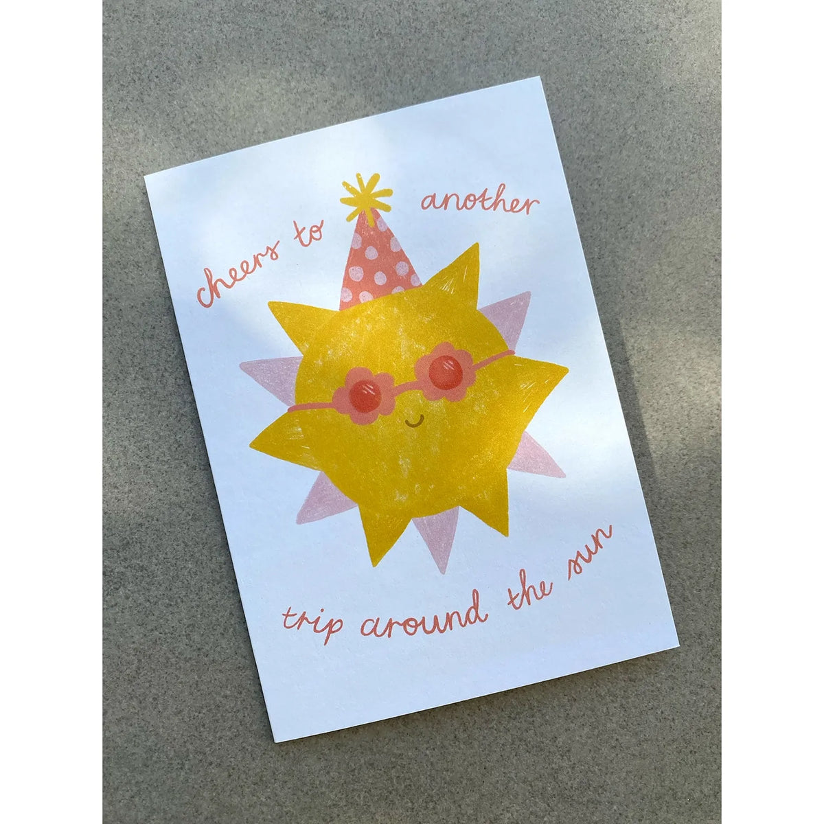 Trip Around the Sun - Cute Birthday Bday Greeting Card