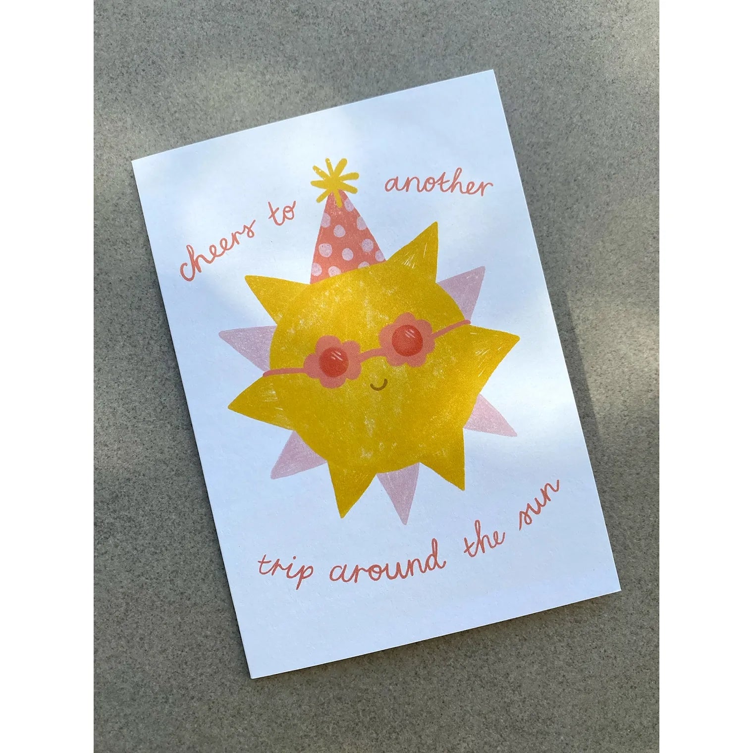 Trip Around the Sun - Cute Birthday Bday Greeting Card