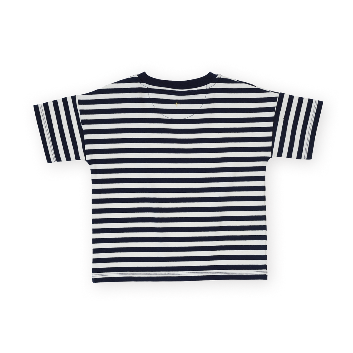 Essential Stripe Logo T-Shirt Navy