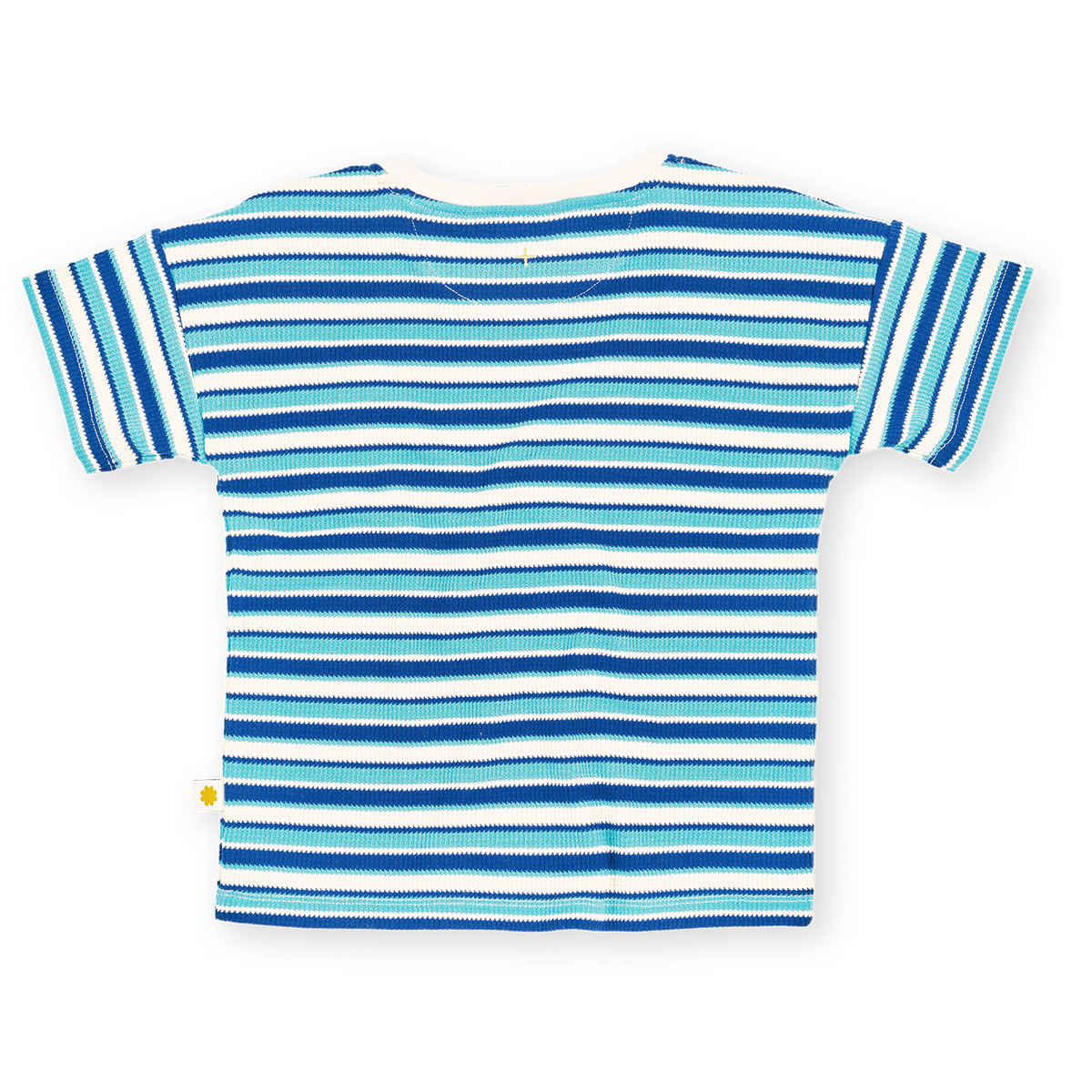 Waffle Stripe T-Shirt Blue - Blue Stripe