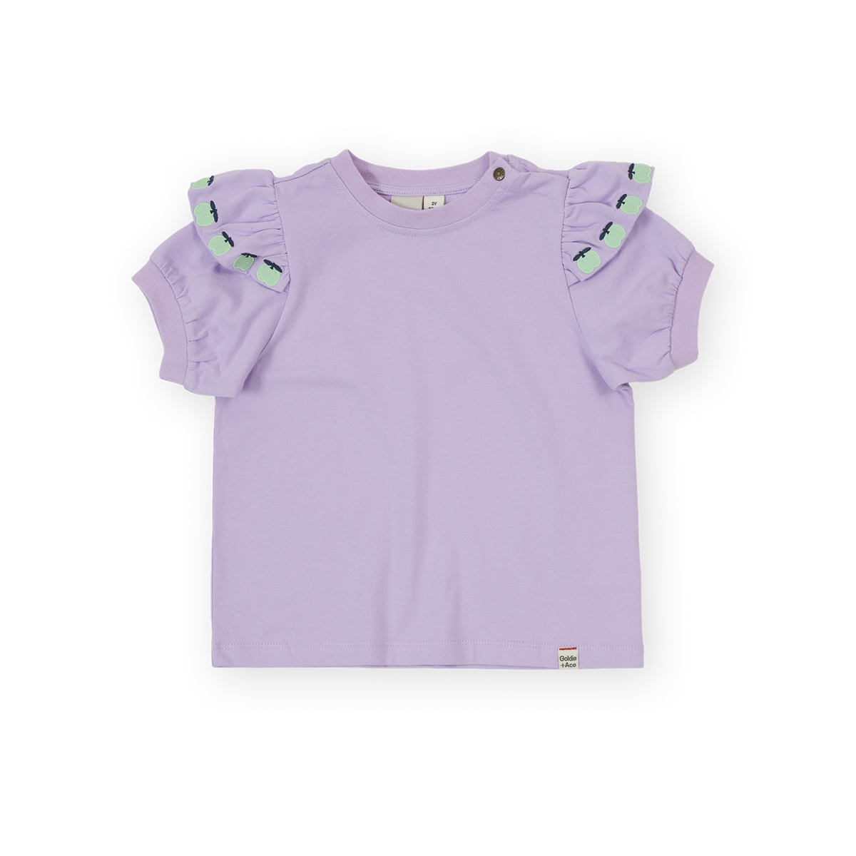 Flounce Shoulder Apple Top