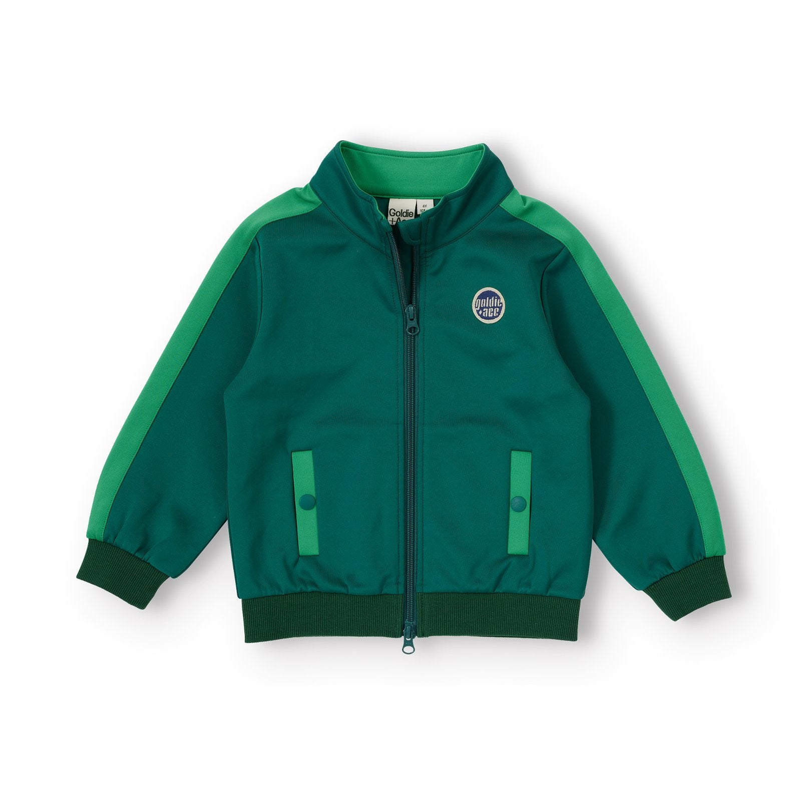 Goldie & Ace Logo Track Zip Jacket, product flat lay