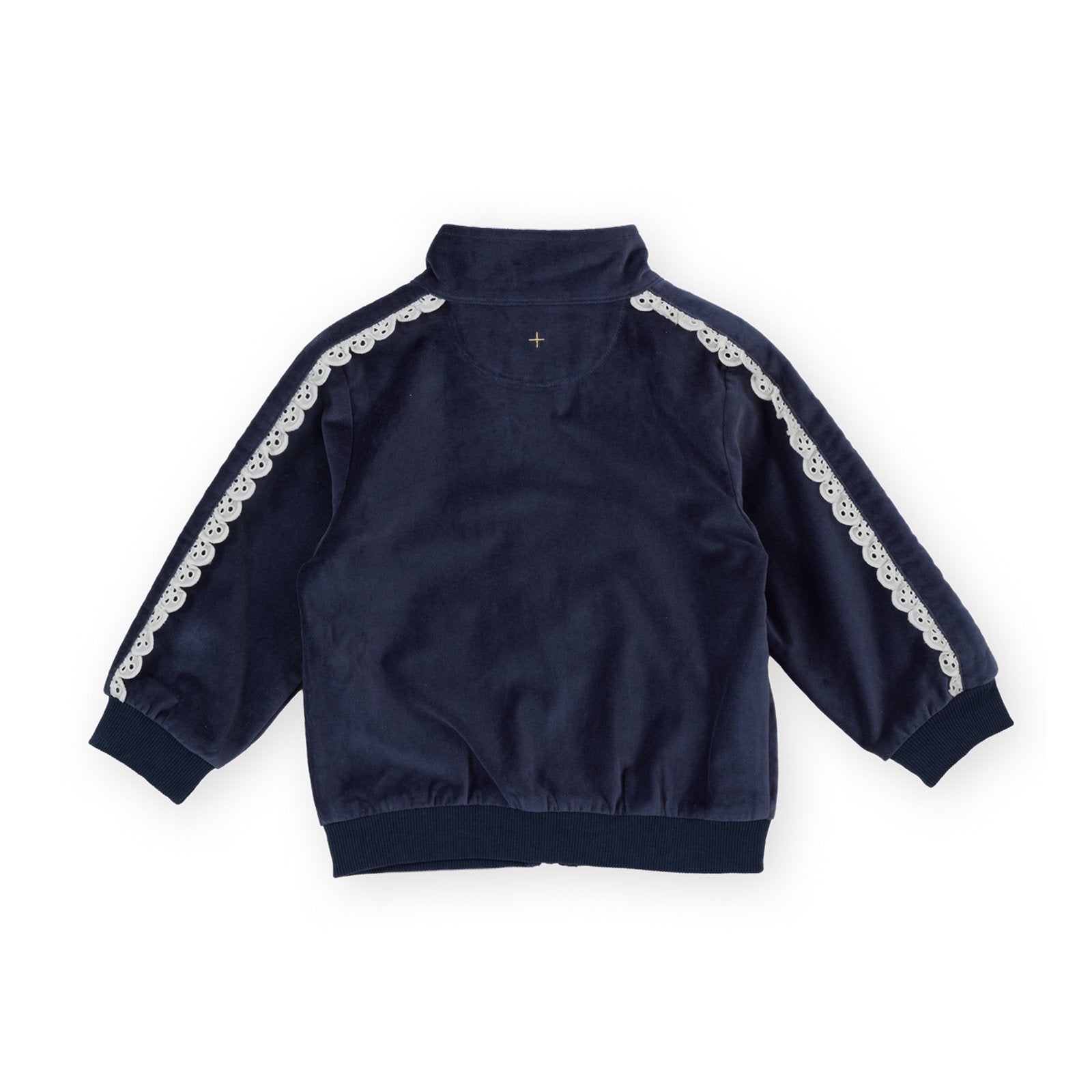 Goldie & Ace Velour Broderie Sweat Jacket, product flat lay 2