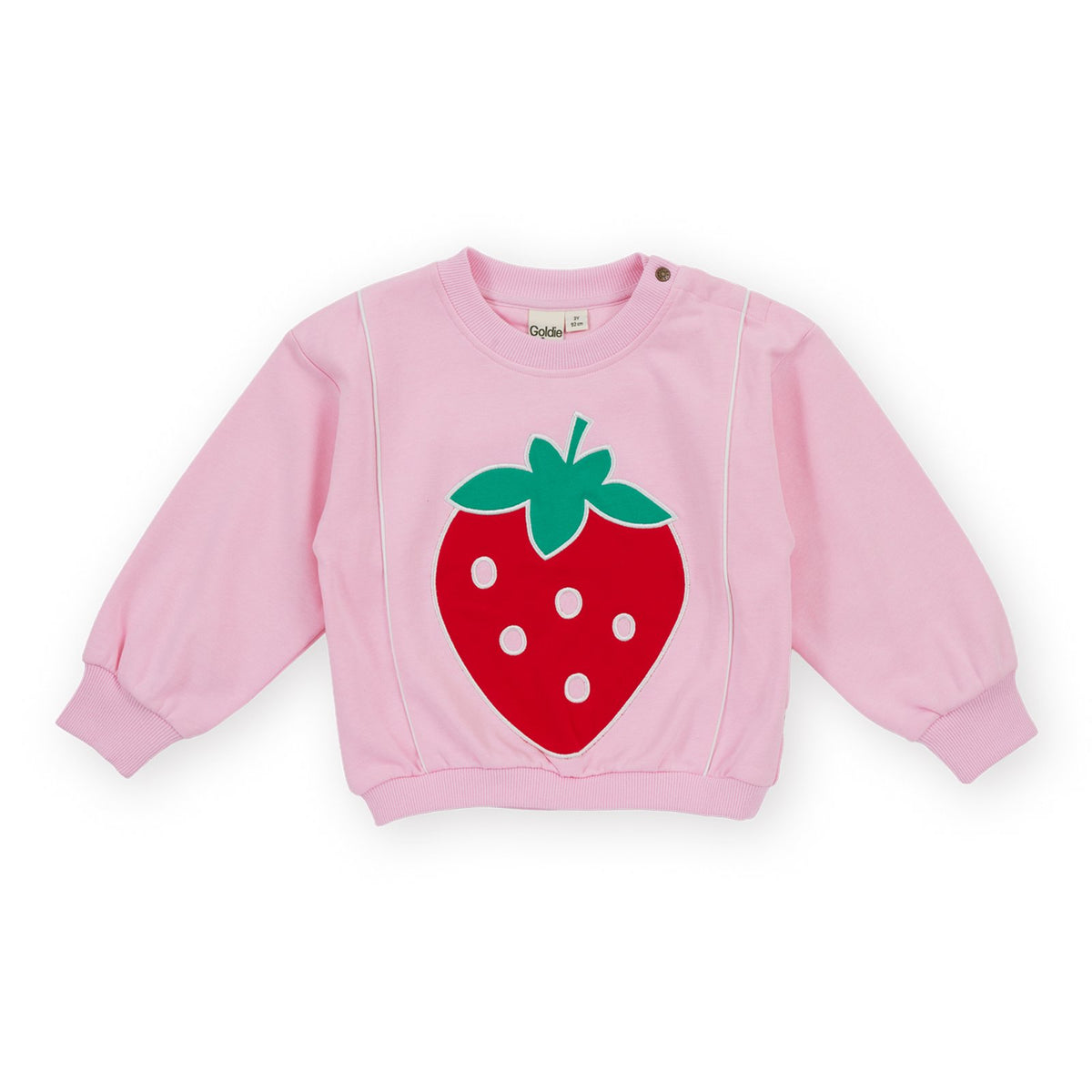 Goldie &amp; Ace Jumbo Strawberry Piped Sweater, product shot