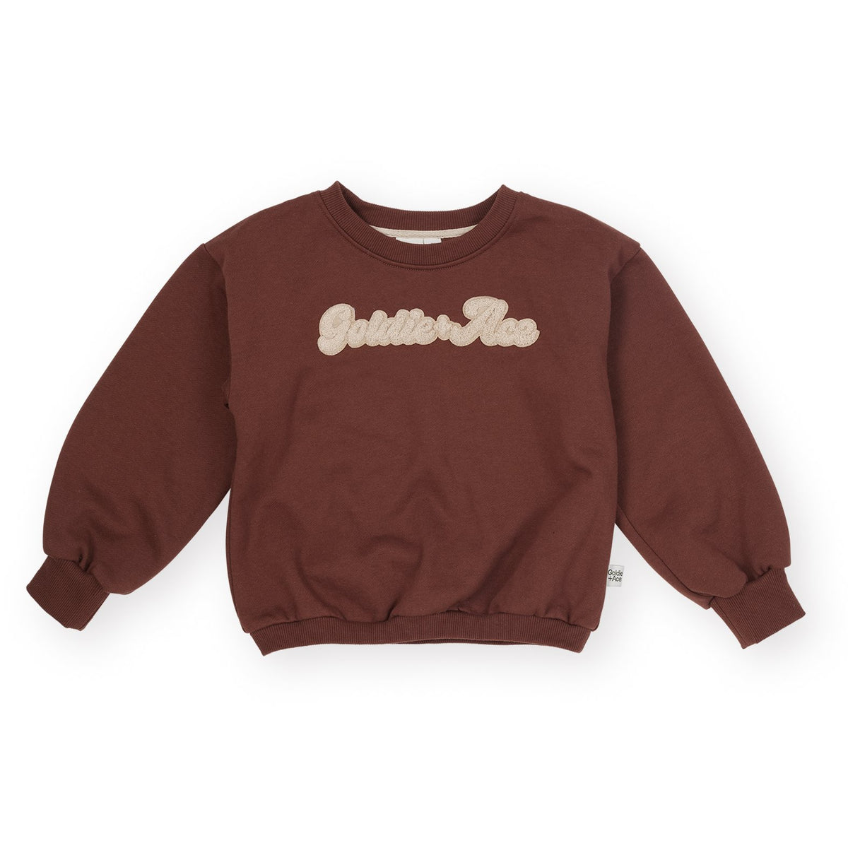 Goldie &amp; Ace Comfy Embroidered Sweater, product flat lay