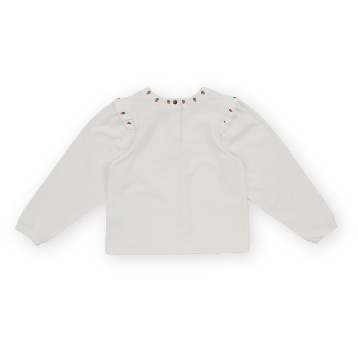Goldie & Ace Mini Strawberry Long Sleeve Top, product flat lay 2