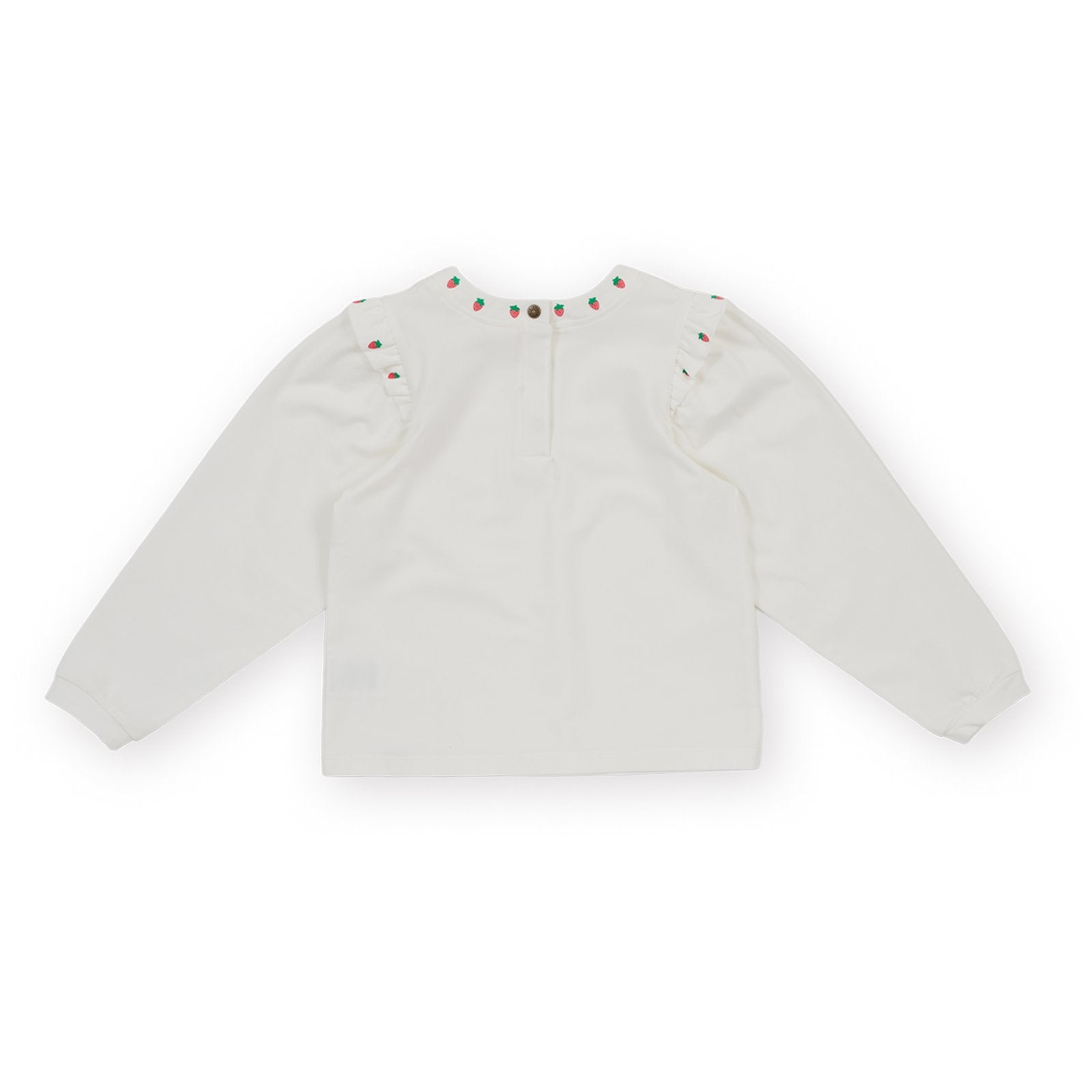 Goldie & Ace Mini Strawberry Long Sleeve Top, product flat lay 2