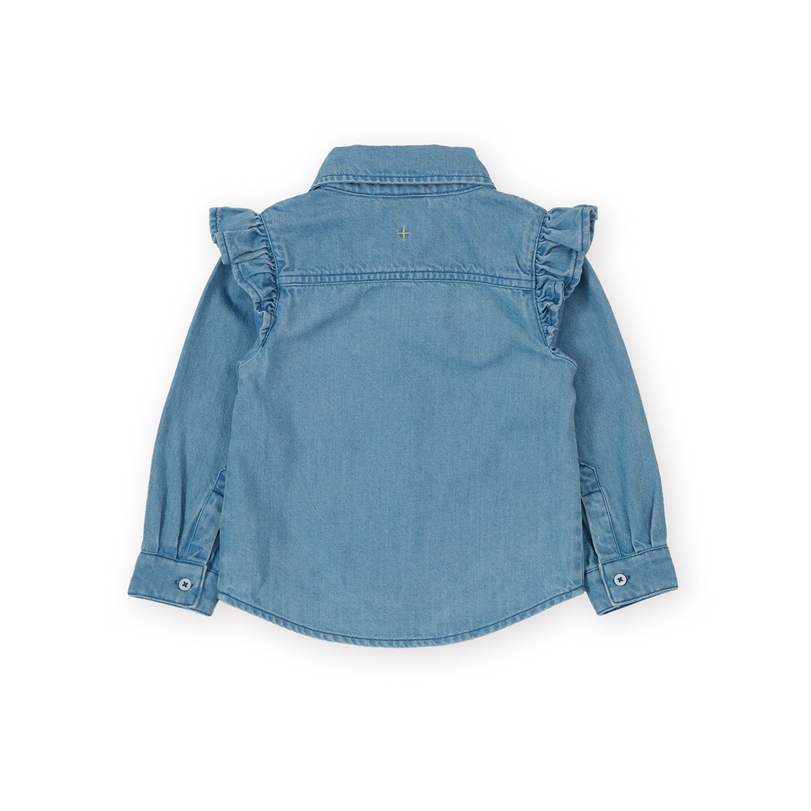 Goldie & Ace Wild Strawberry Chambray Shirt, product flat lay 2