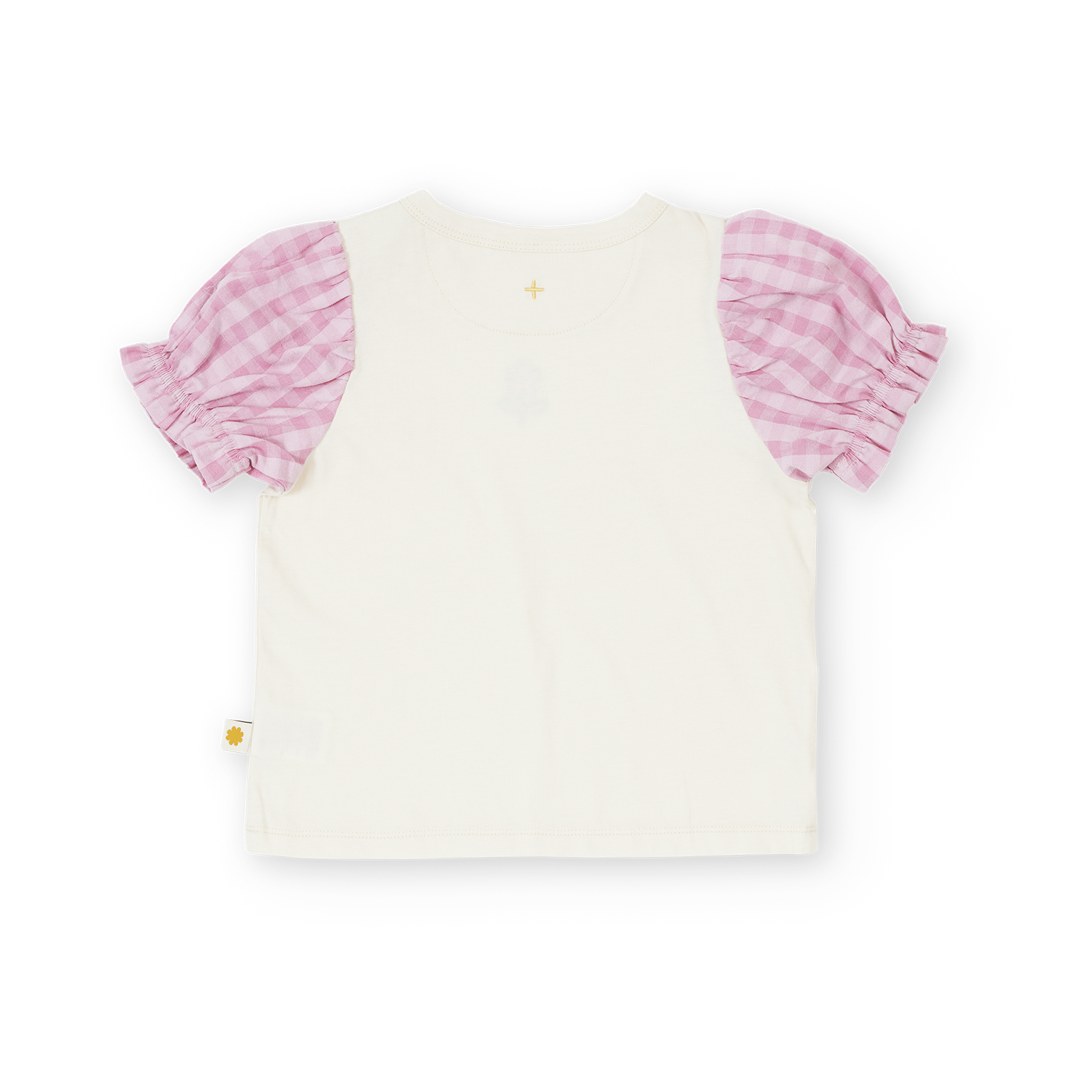 Gingham Puff Sleeve Top
