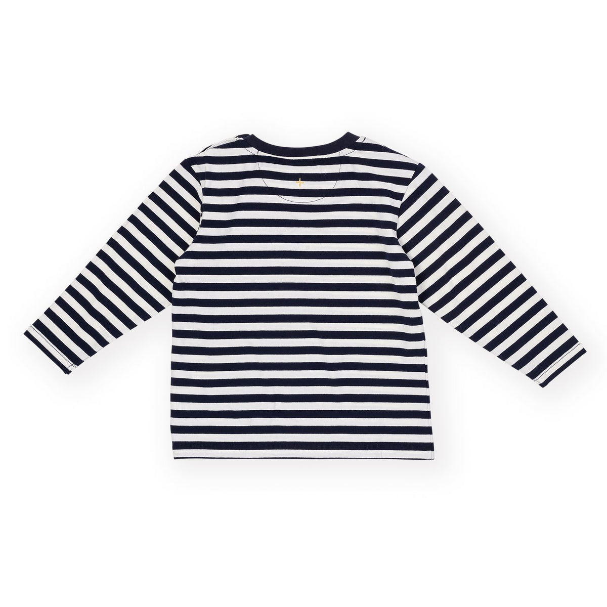 Goldie & Ace Essential Stripe Long Sleeve Top Navy, product flat lay 2