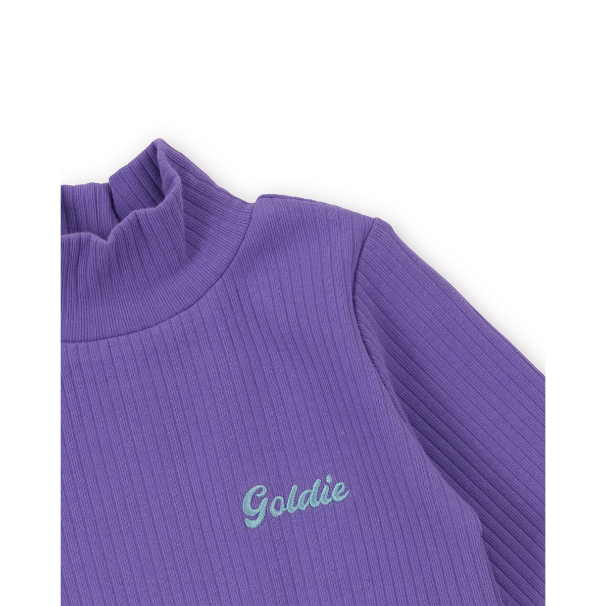 Goldie & Ace Embroidered Rib Skivvy Grape, product shot 3