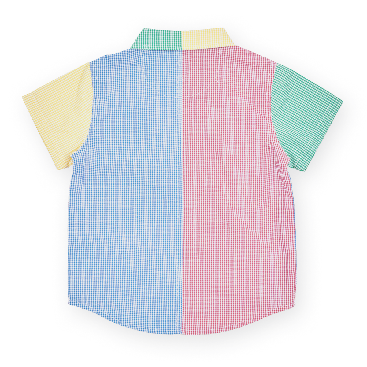 Gingham Colour Block Holiday Shirt