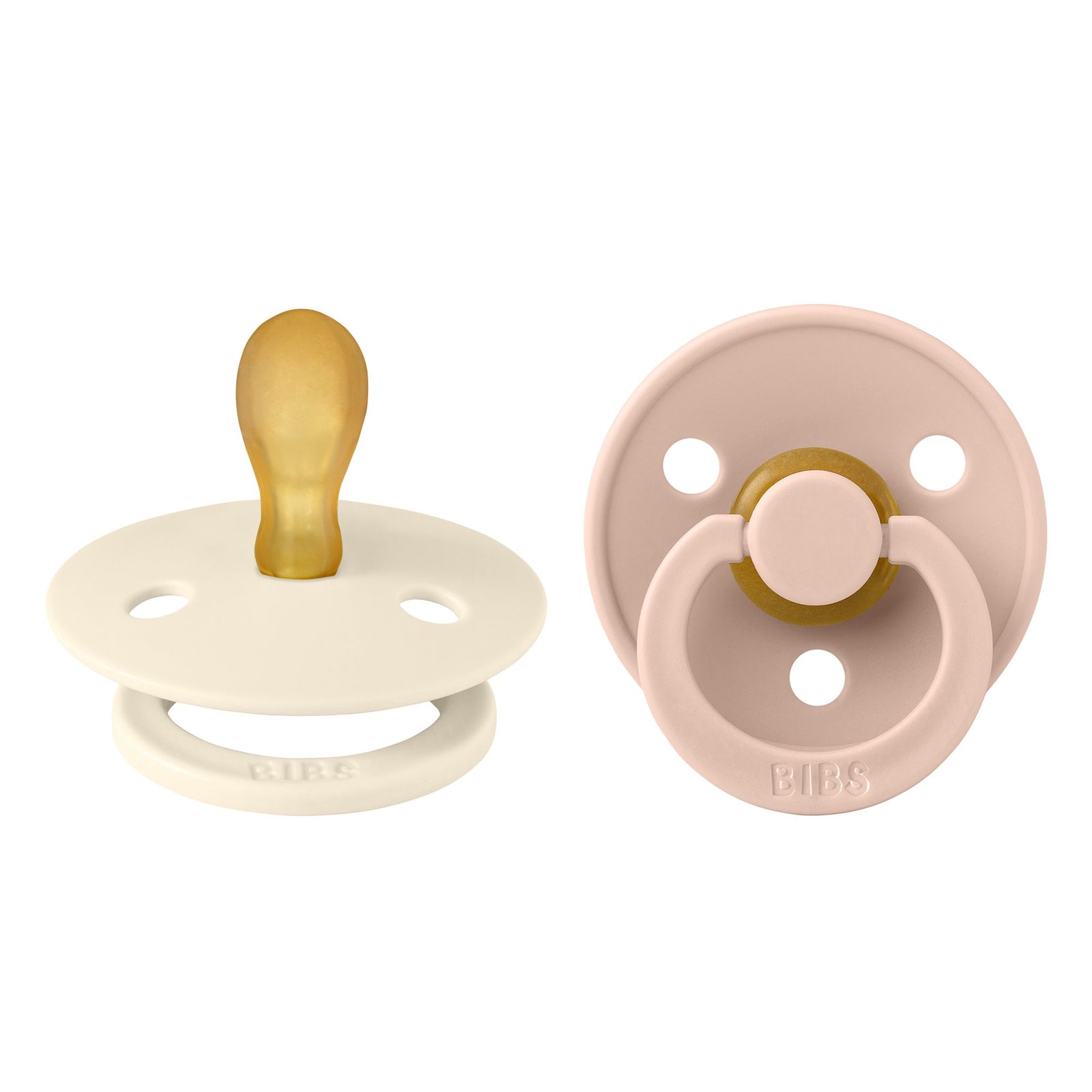 BIBS Symmetrical 2 Pack Dummy - Ivory/Blush