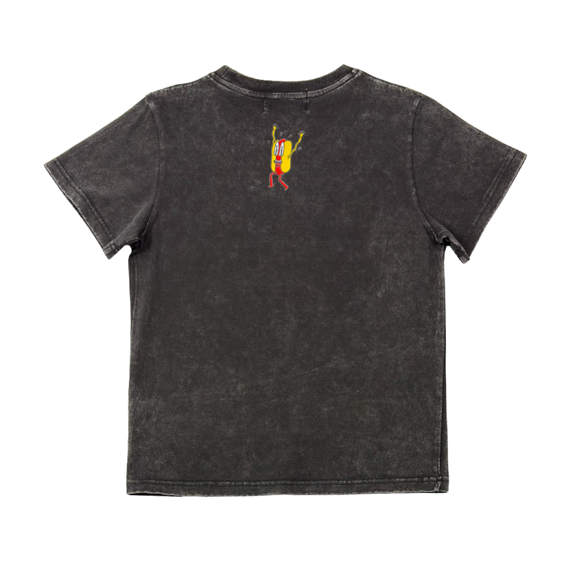 Black Wash Hotdog Tee