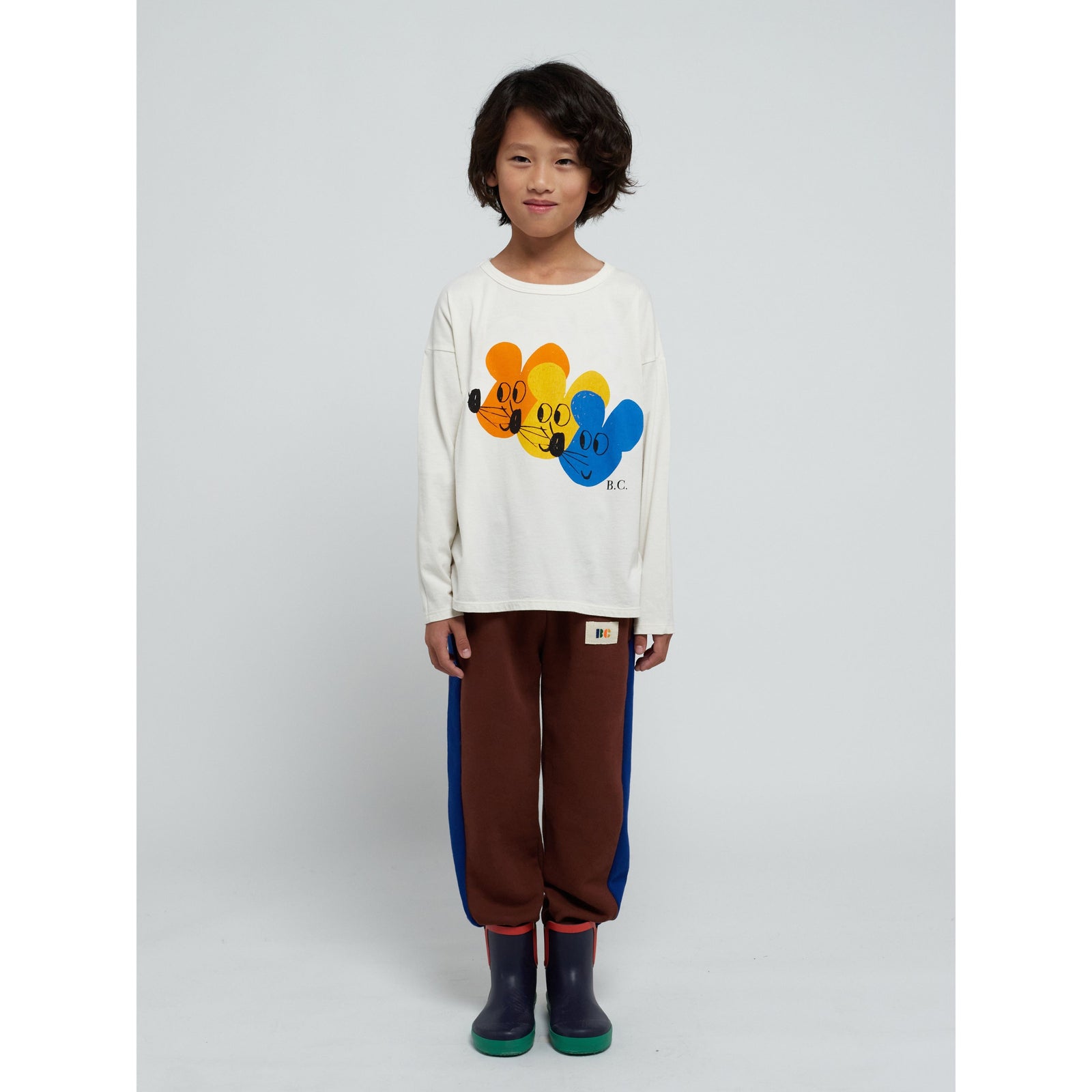 Multicolor Mouse Long Sleeve T-Shirt