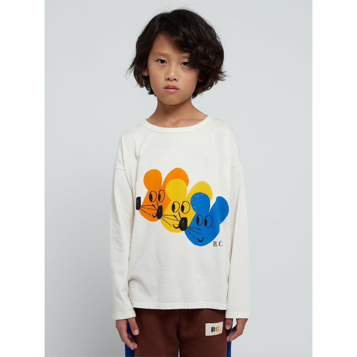Multicolor Mouse Long Sleeve T-Shirt