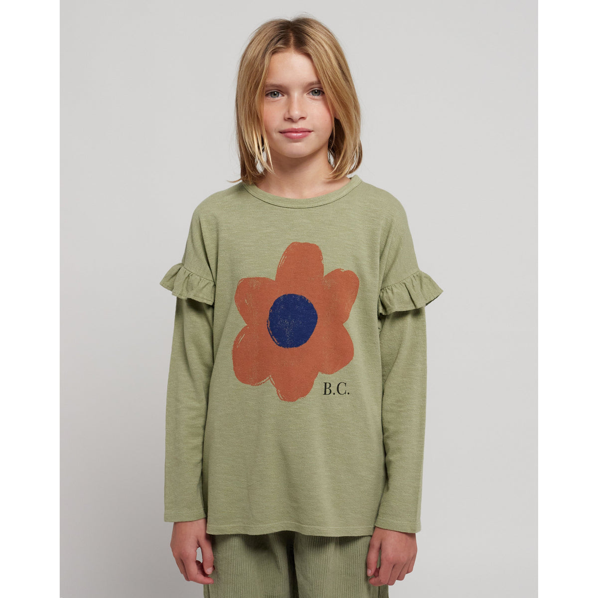 Big Flower Ruffle T-Shirt