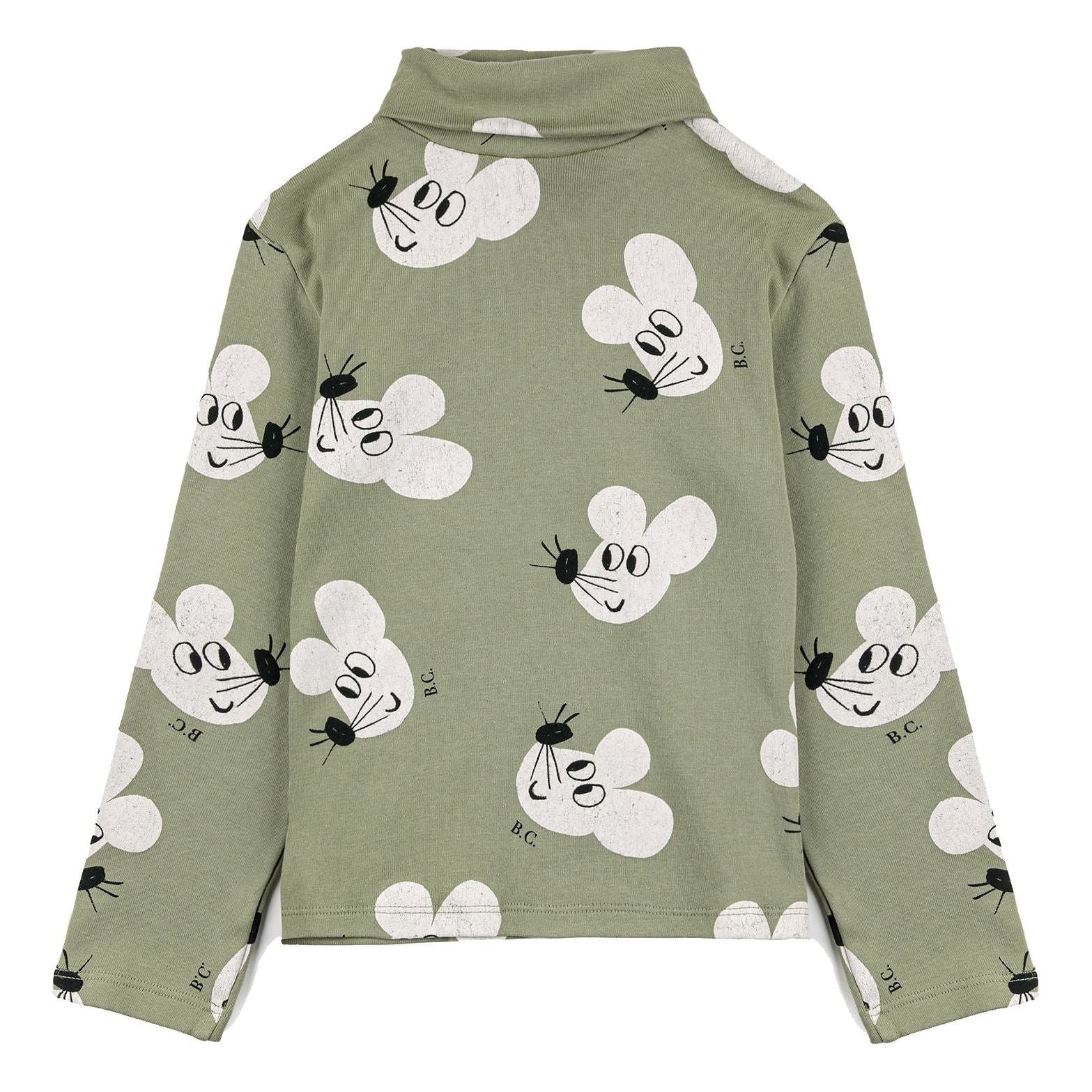 Mouse All Over Turtle Neck T-Shirt