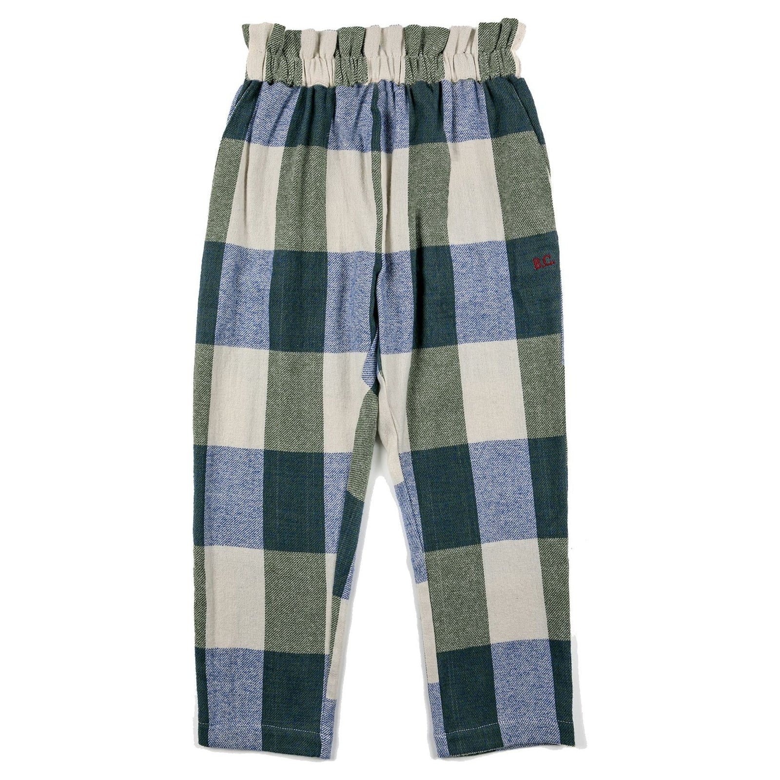 Plaid Check Jacquard Pants
