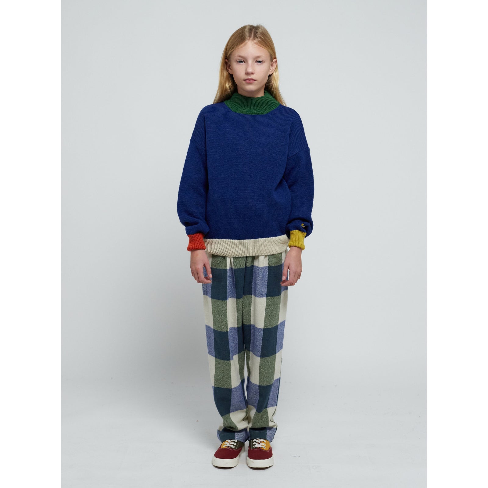Plaid Check Jacquard Pants