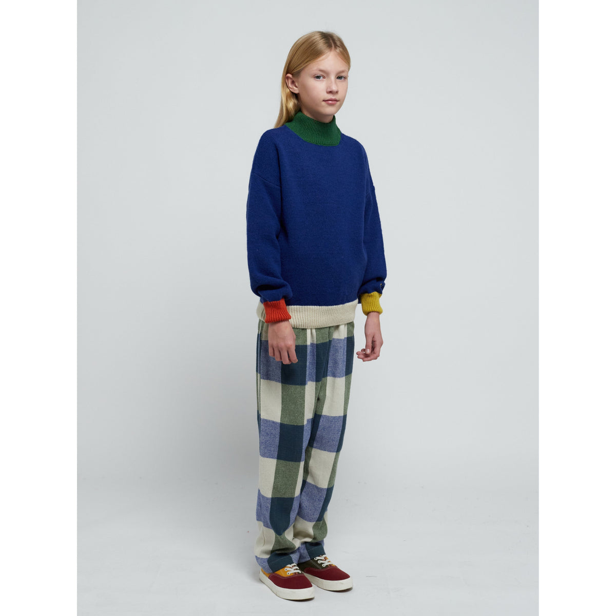 Plaid Check Jacquard Pants