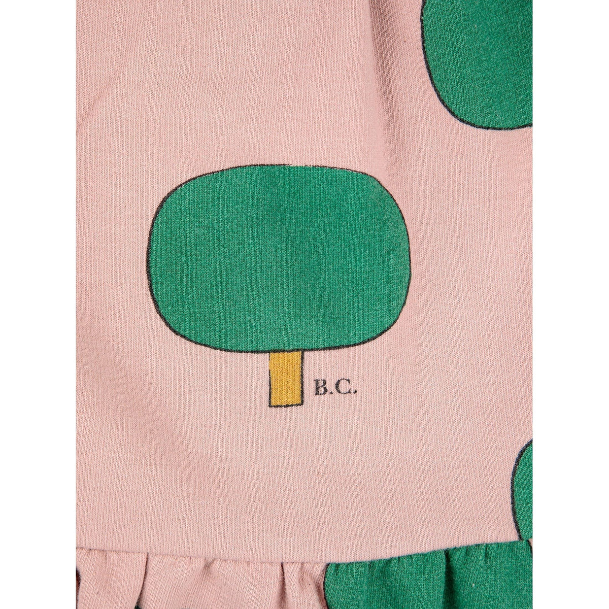 Green Tree All Over Ruffle Skirt