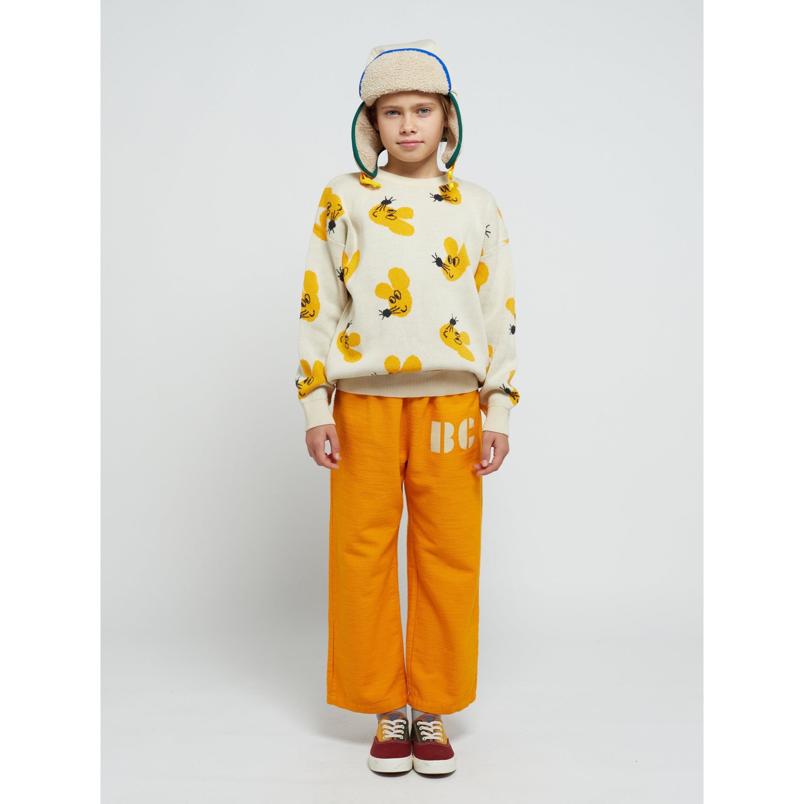 Mouse All Over Jacquard Cotton Jumper