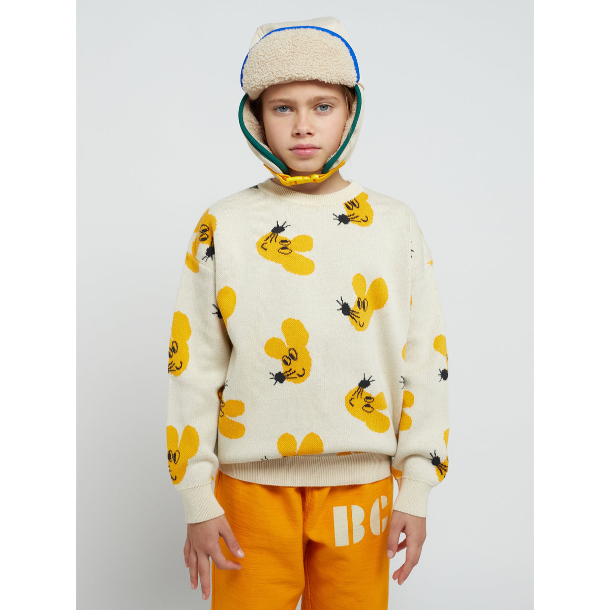 Mouse All Over Jacquard Cotton Jumper