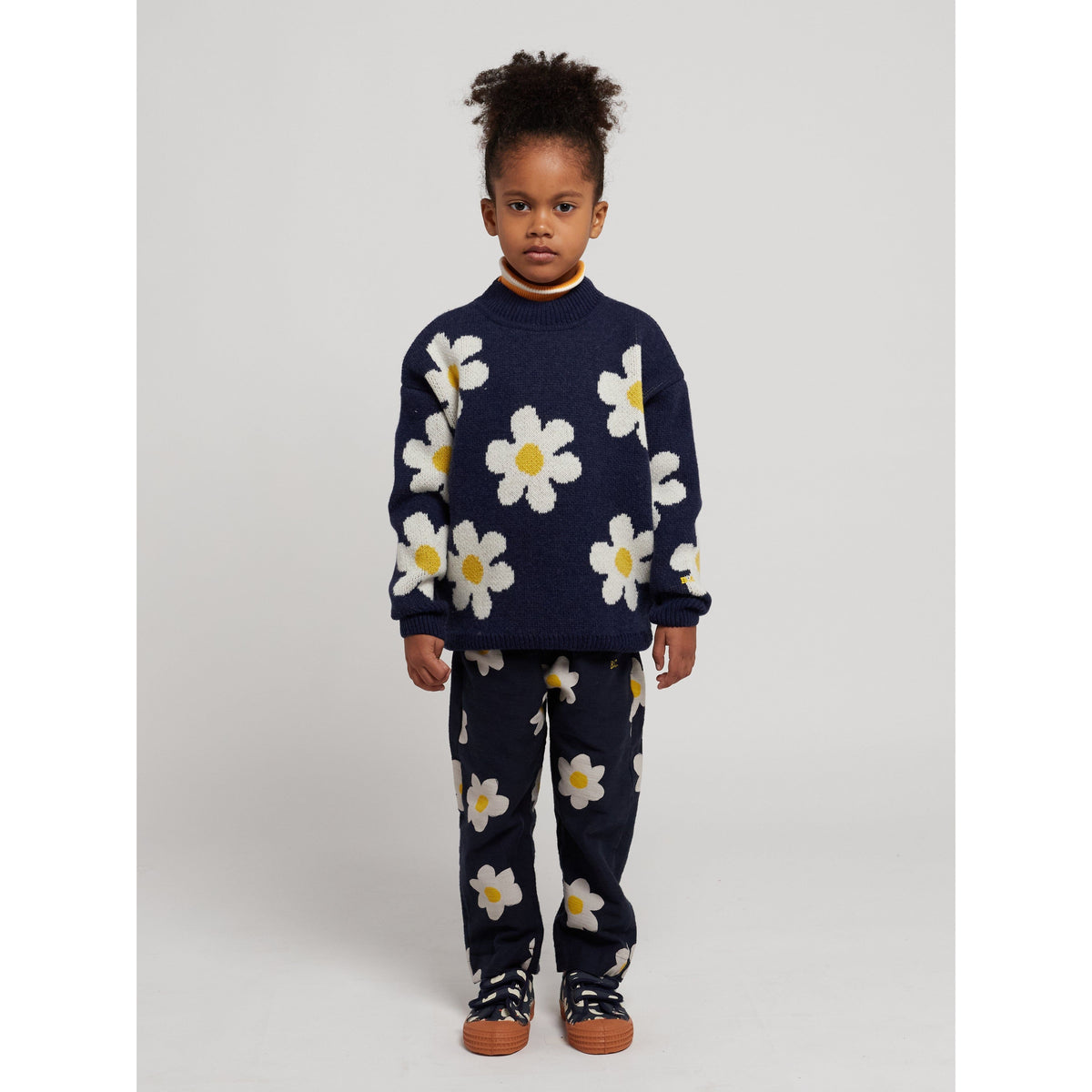 Big Flower Jacquard All Over Jumper