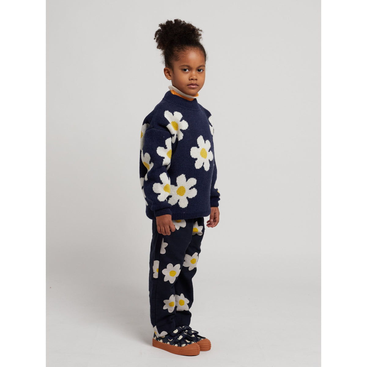 Big Flower Jacquard All Over Jumper