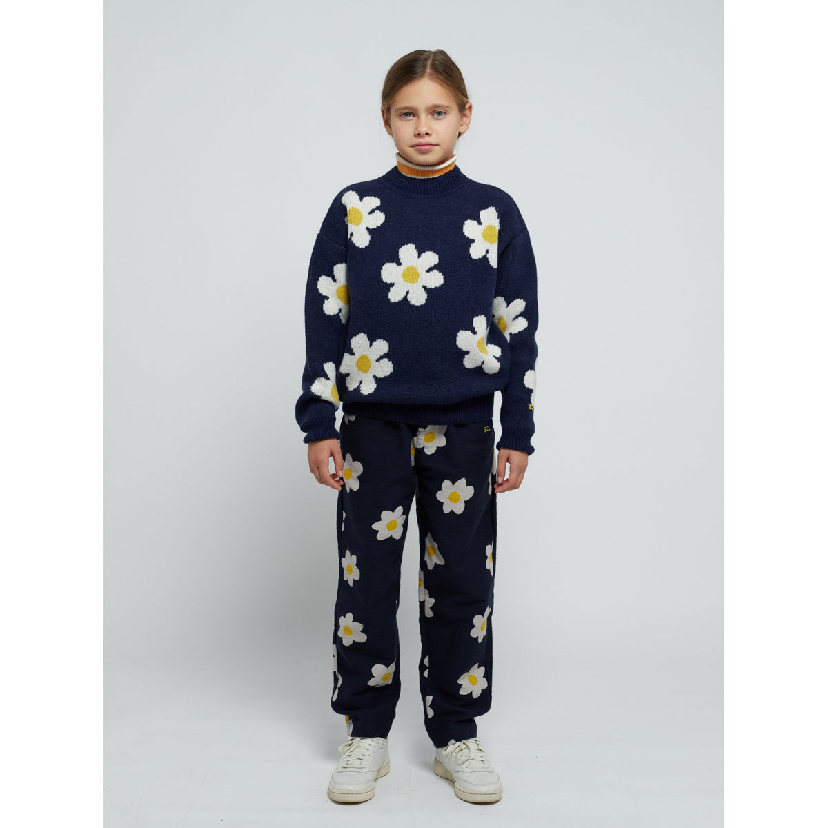 Big Flower Jacquard All Over Jumper