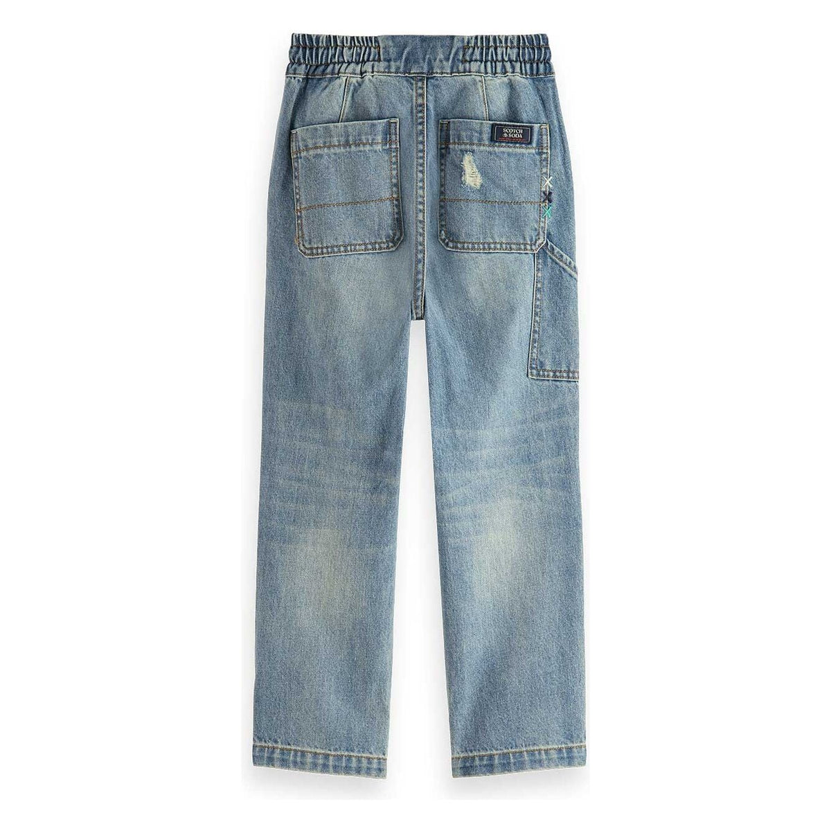 Relaxed-Fit Denim Jogger Pants