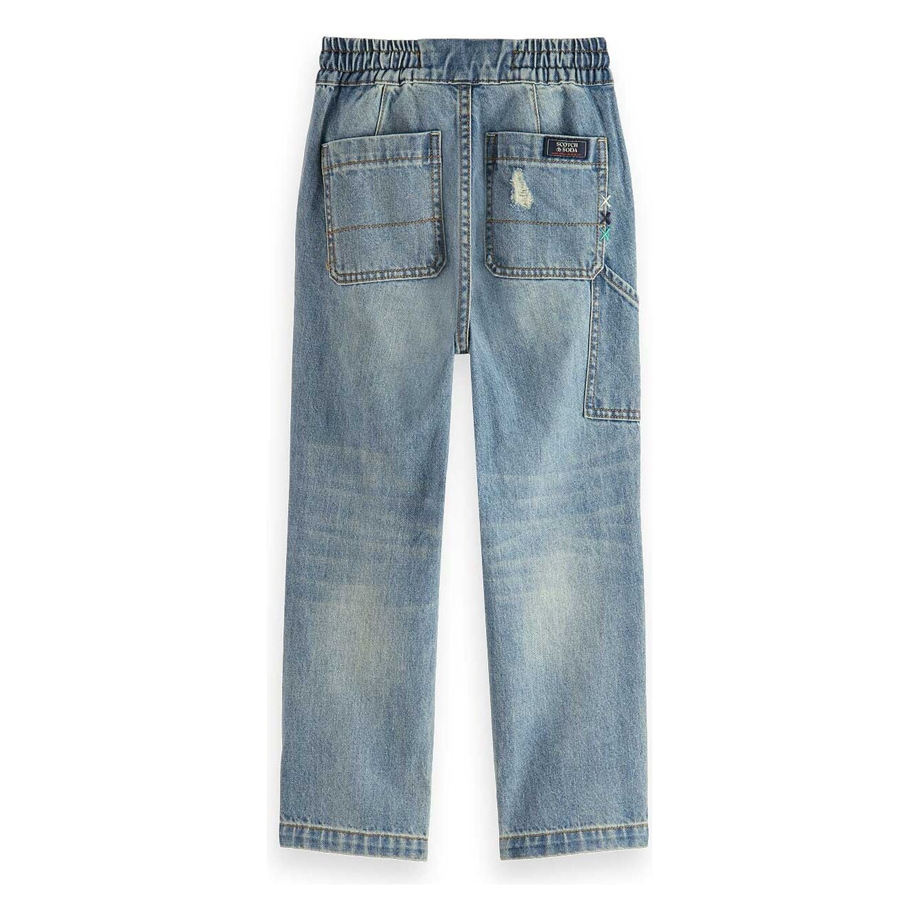 Relaxed-Fit Denim Jogger Pants