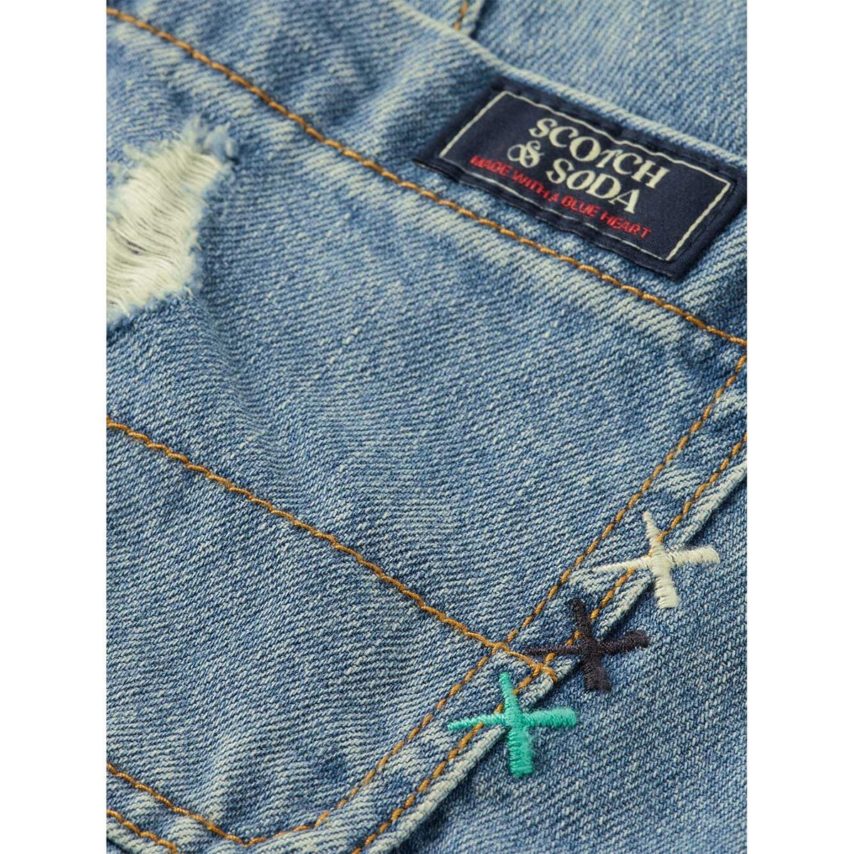 Relaxed-Fit Denim Jogger Pants