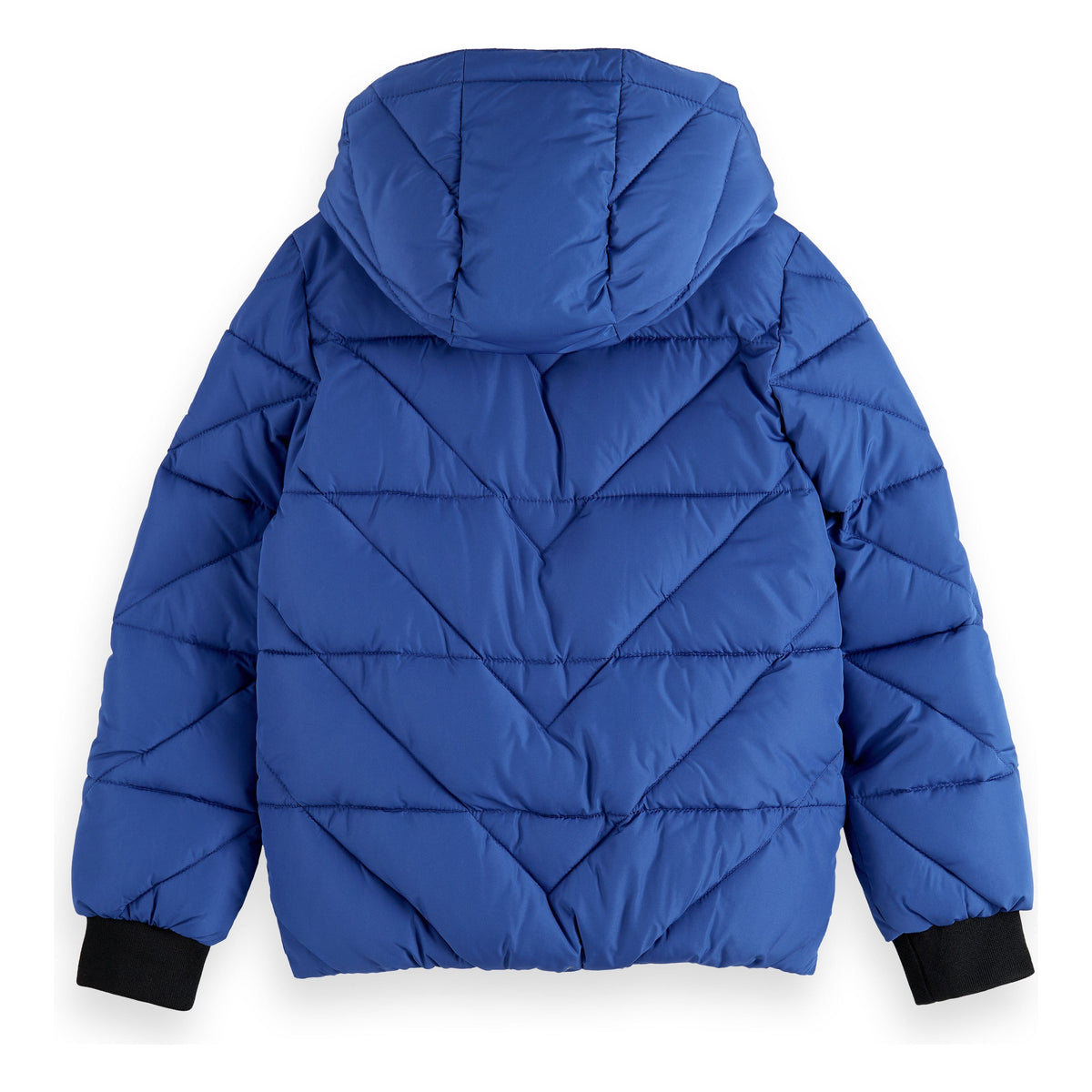 Water-Repellent Hooded Jacket - Cobalt