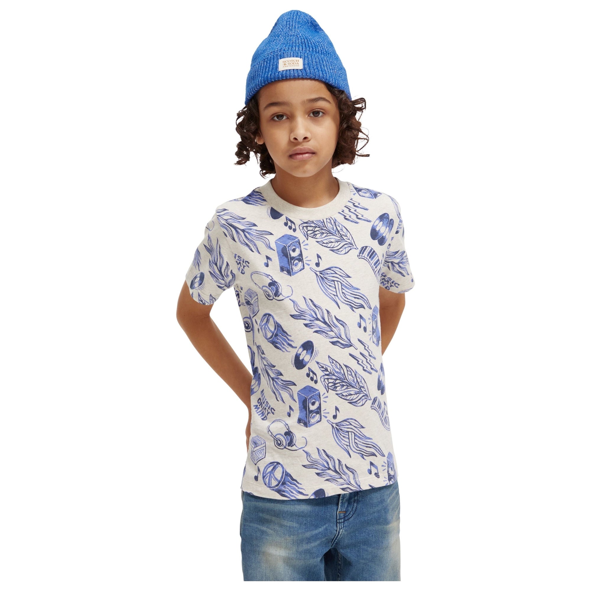 Regular-Fit Printed T-Shirt - Stereo Leaves