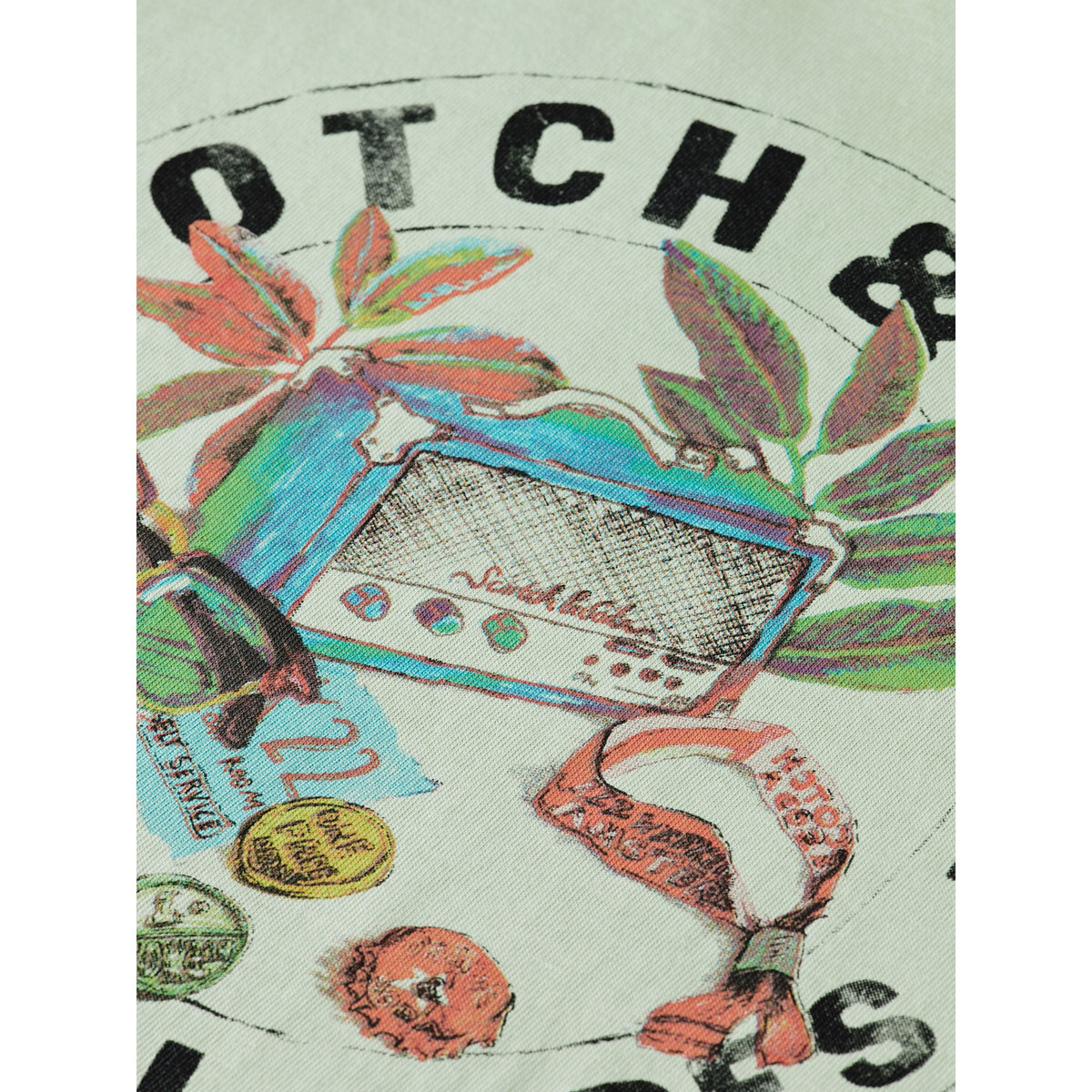 Relaxed-Fit Artwork T-Shirt - Light Military