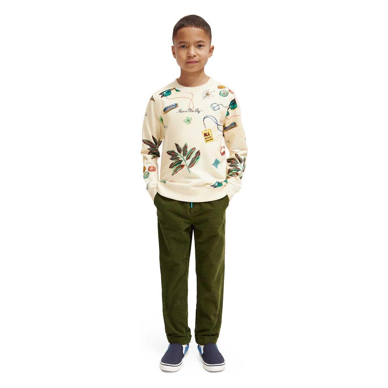 Printed Crewneck Sweatshirt