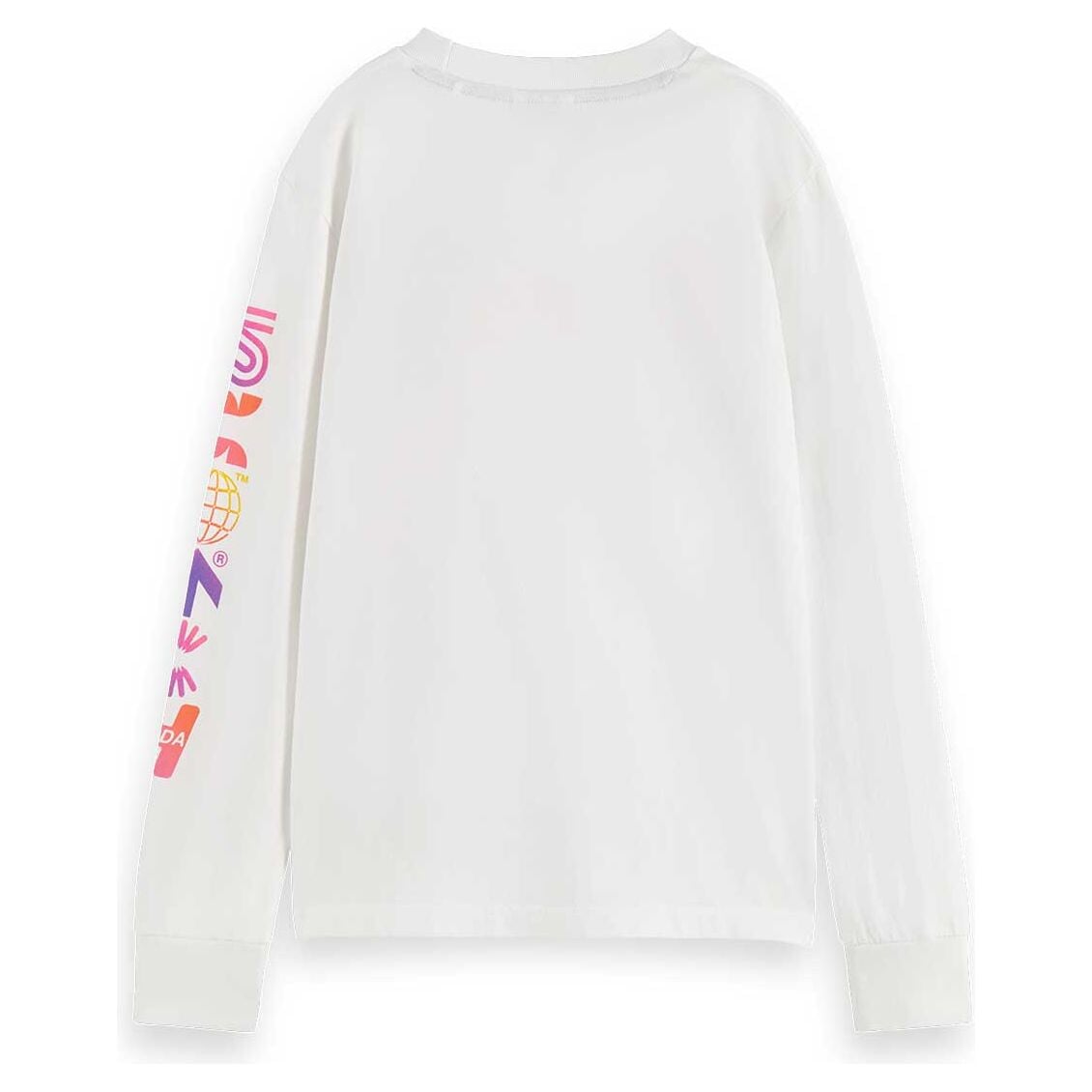 Long-Sleeved Artwork T-Shirt - White