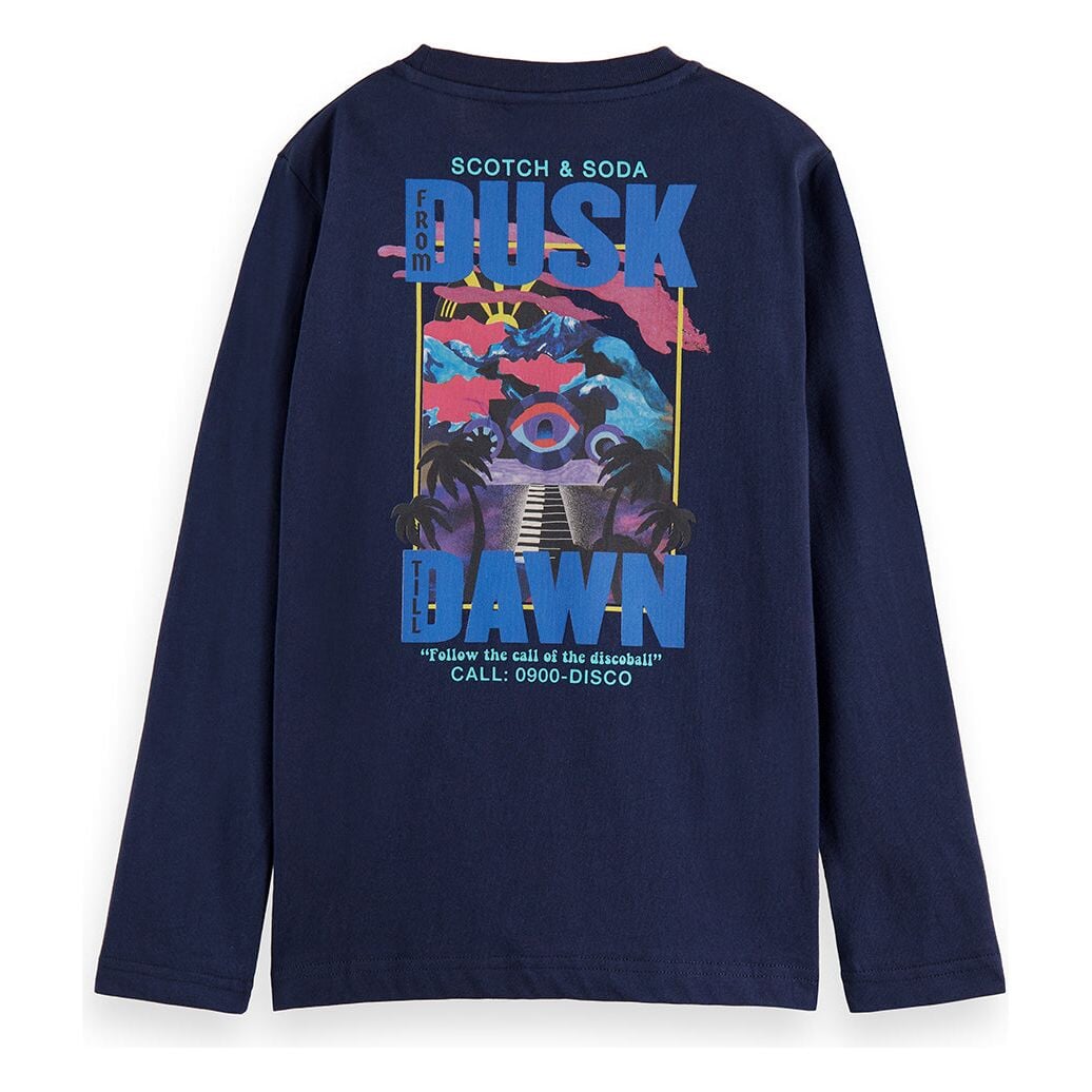 Long-Sleeved Artwork T-Shirt - Night
