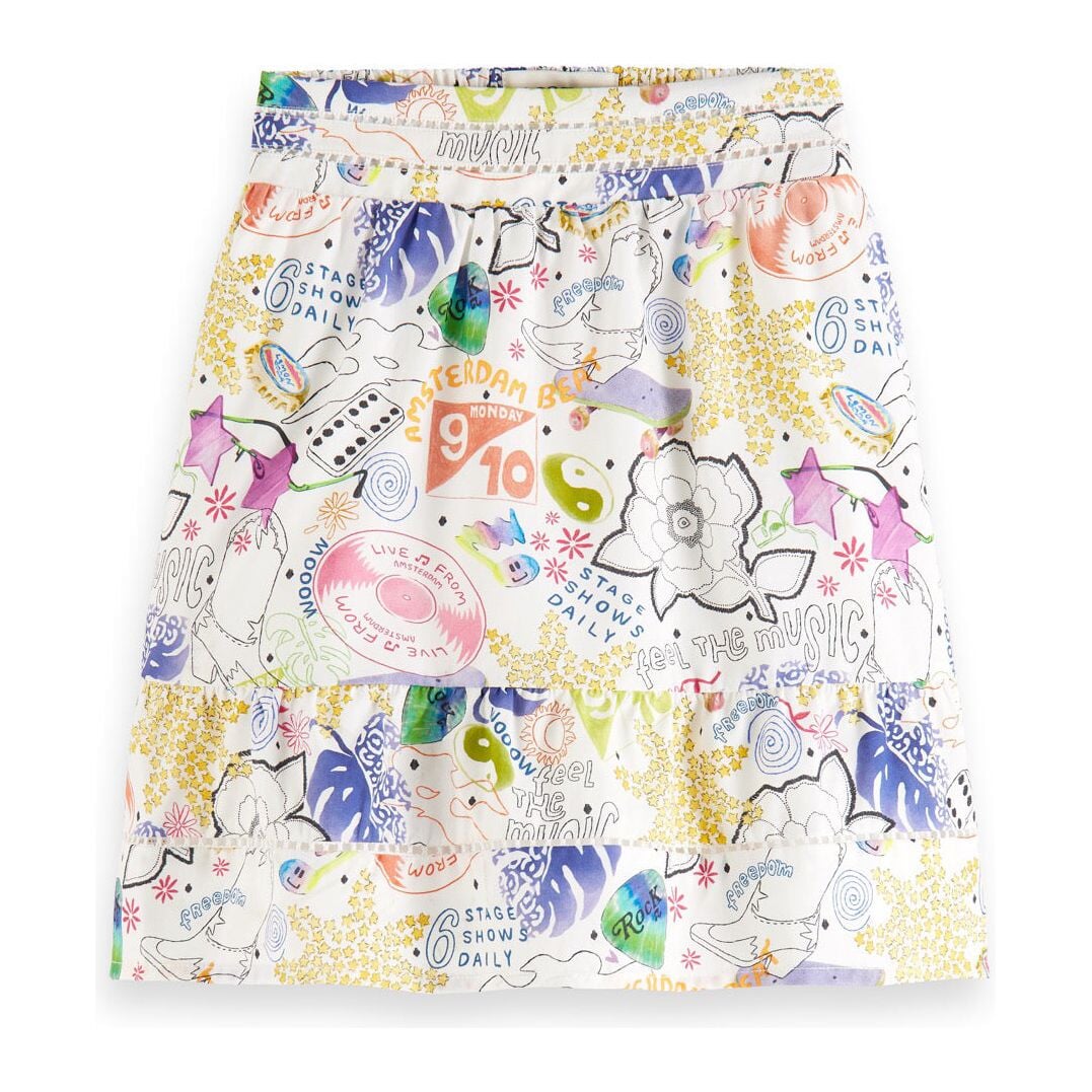 Printed Mini Skirt