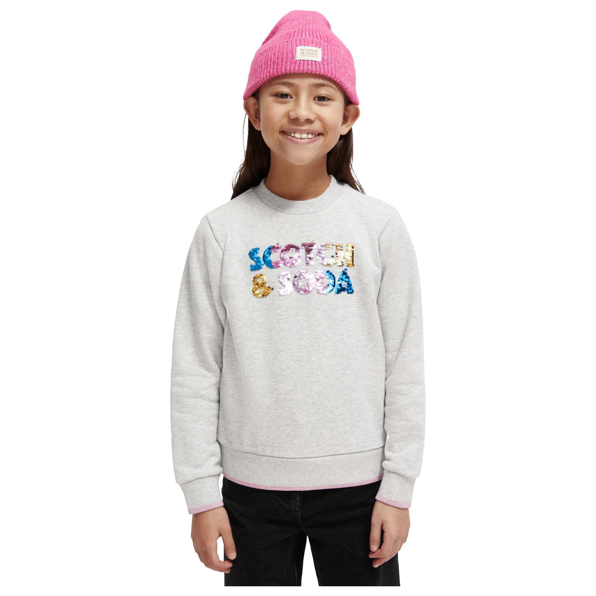 Regular-Fit Sequin Artwork Sweatshirt
