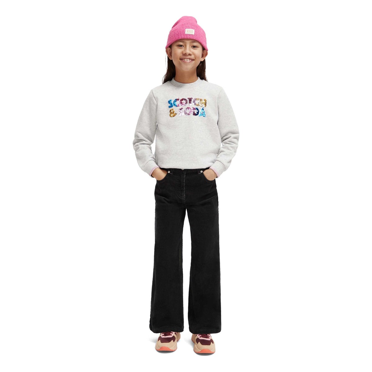 Regular-Fit Sequin Artwork Sweatshirt