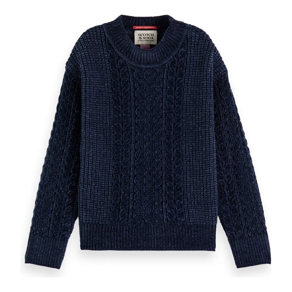 Chenille Cable Knit Pullover