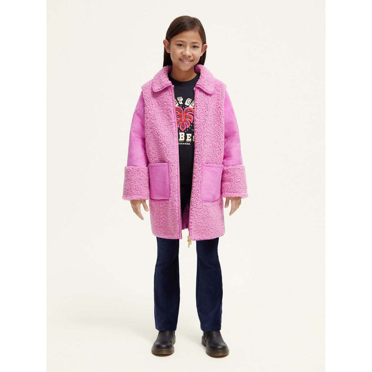 Longer-Length Bonded Teddy Jacket