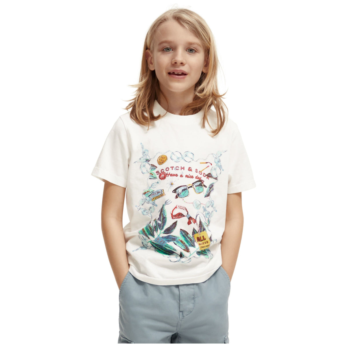 Regular-Fit Artwork T-Shirt - Off White