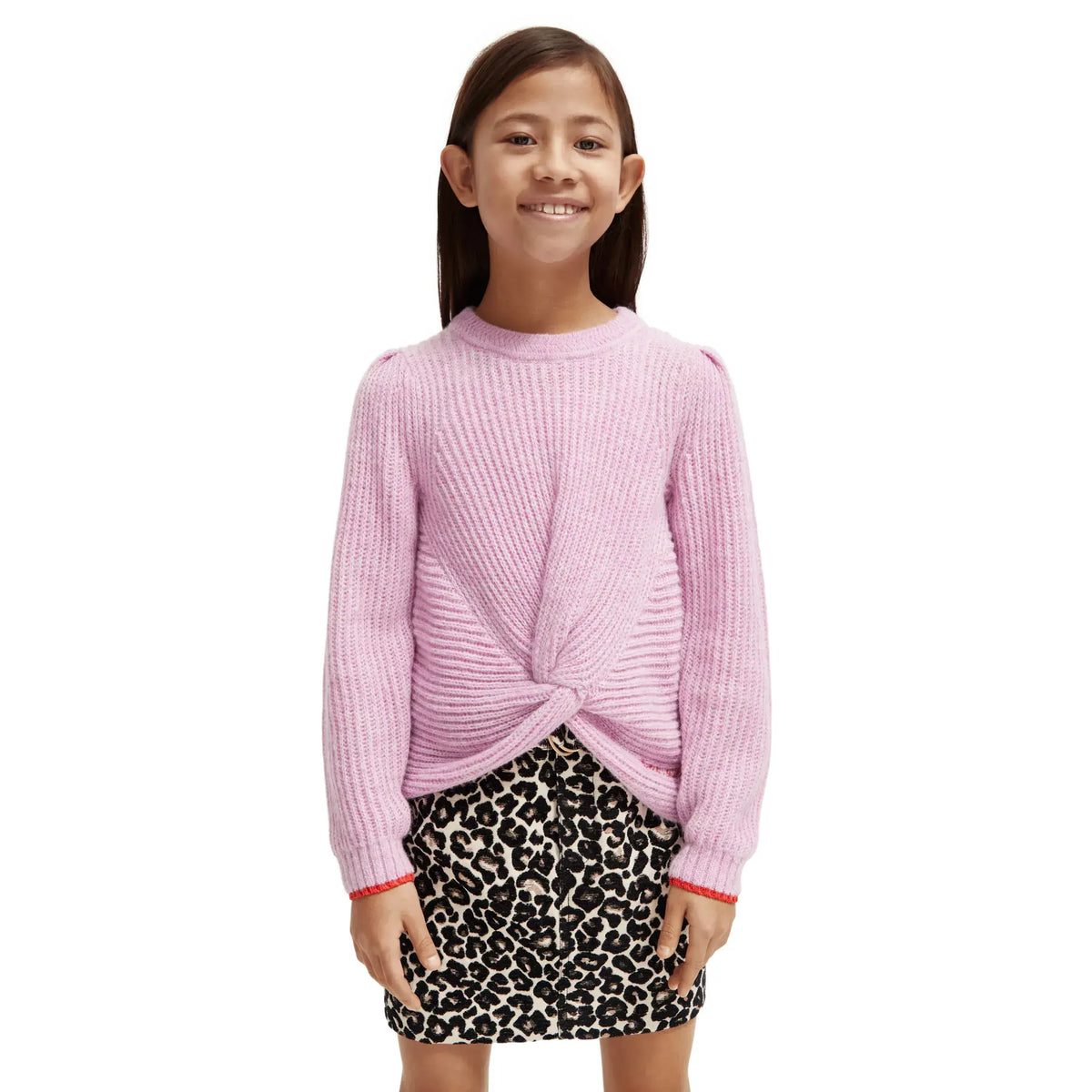 Relaxed-Fit Knotted Sweater