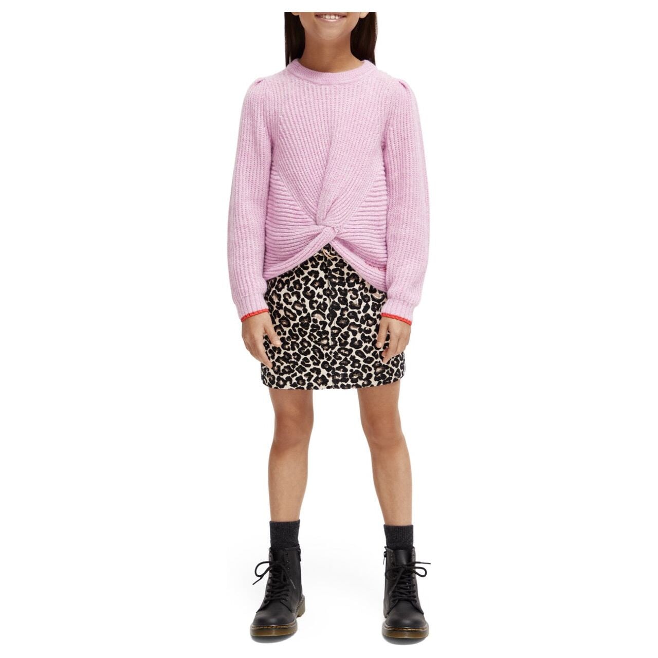 Relaxed-Fit Knotted Sweater