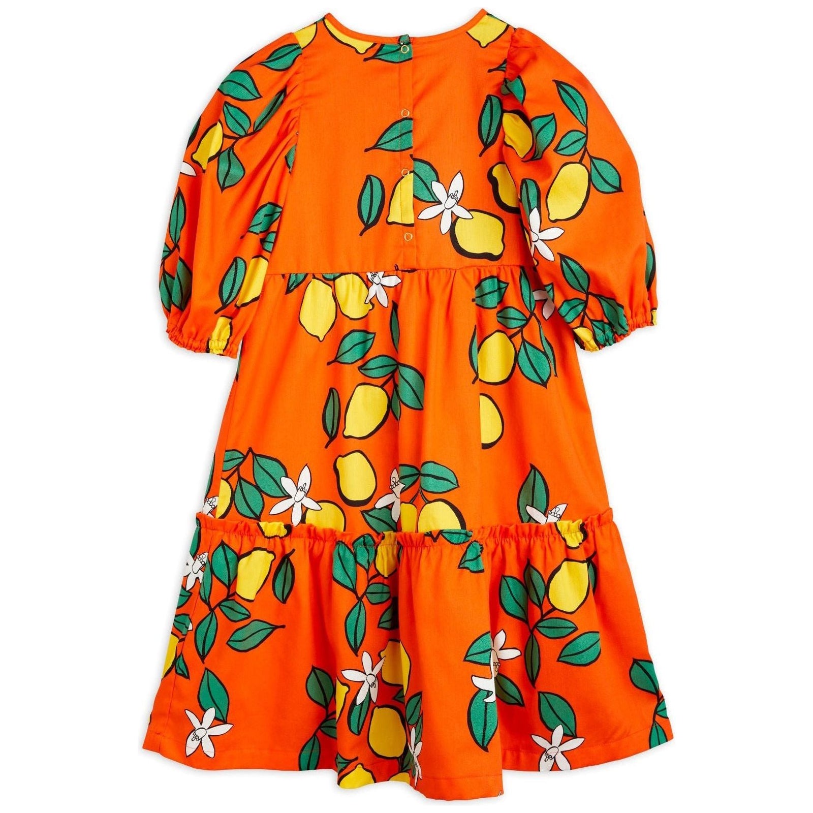 Lemons Aop Woven Puff Sleeve Dress