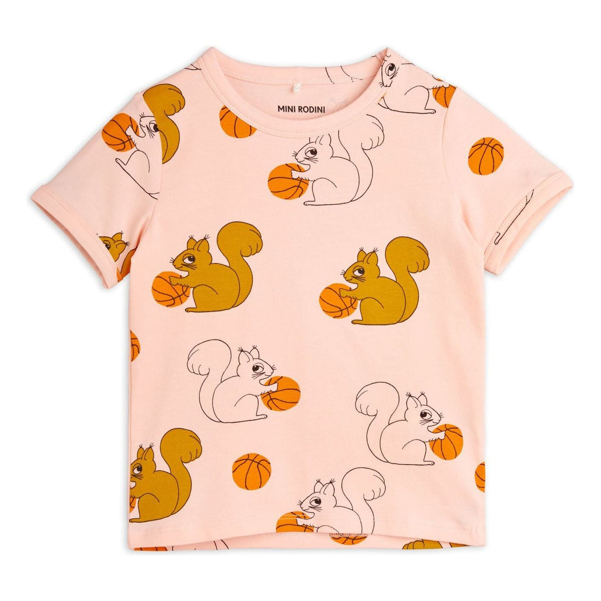 Squirrels Aop Ss Tee - Pink